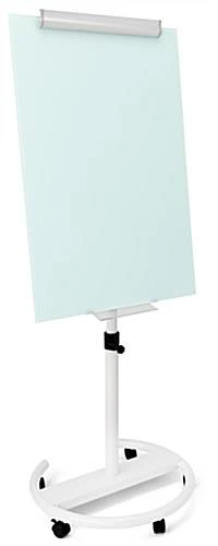 28 X 40 Write-On Board, Floor Stand W/ Wheels, Dry Erase, Single Sided - White